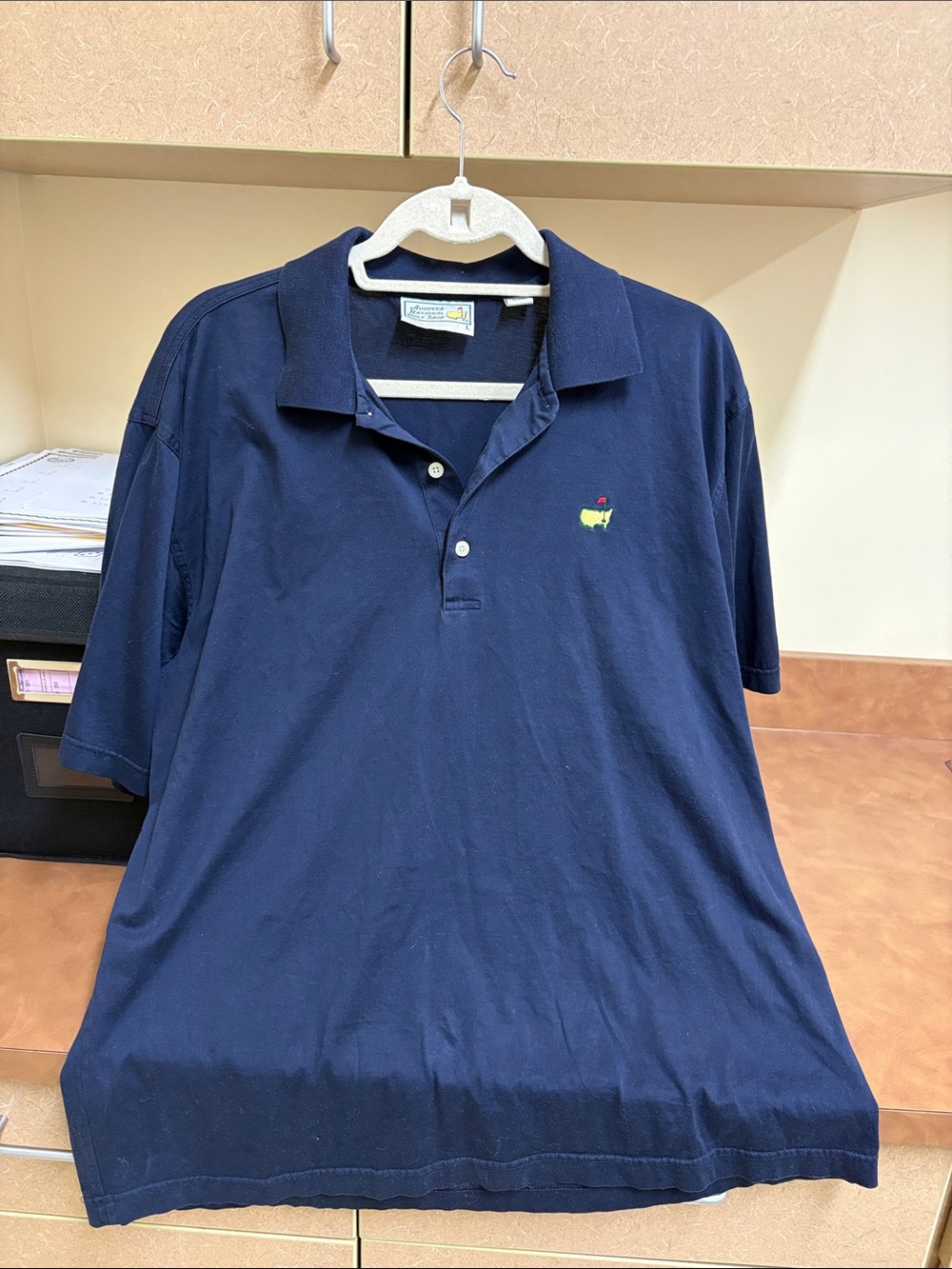 Augusta National Golf‎ Shop Masters Polo Shirt Navy Mercerized Cotton Men’s L